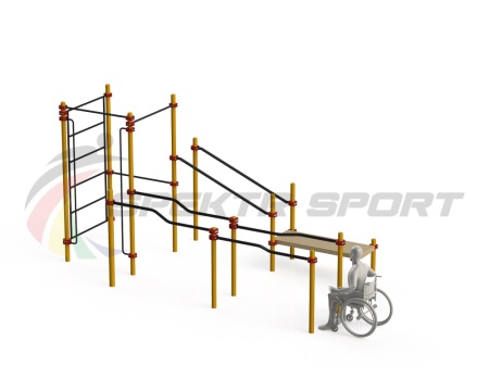 Купить Спортивный комплекс для инвалидов-колясочников WRK-D16_76mm в Олёкминске 